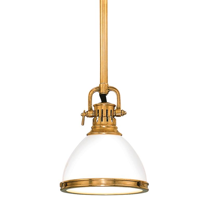 Hudson Valley Lighting Randolph Aged Brass 7W x 7L x 11H Pendant