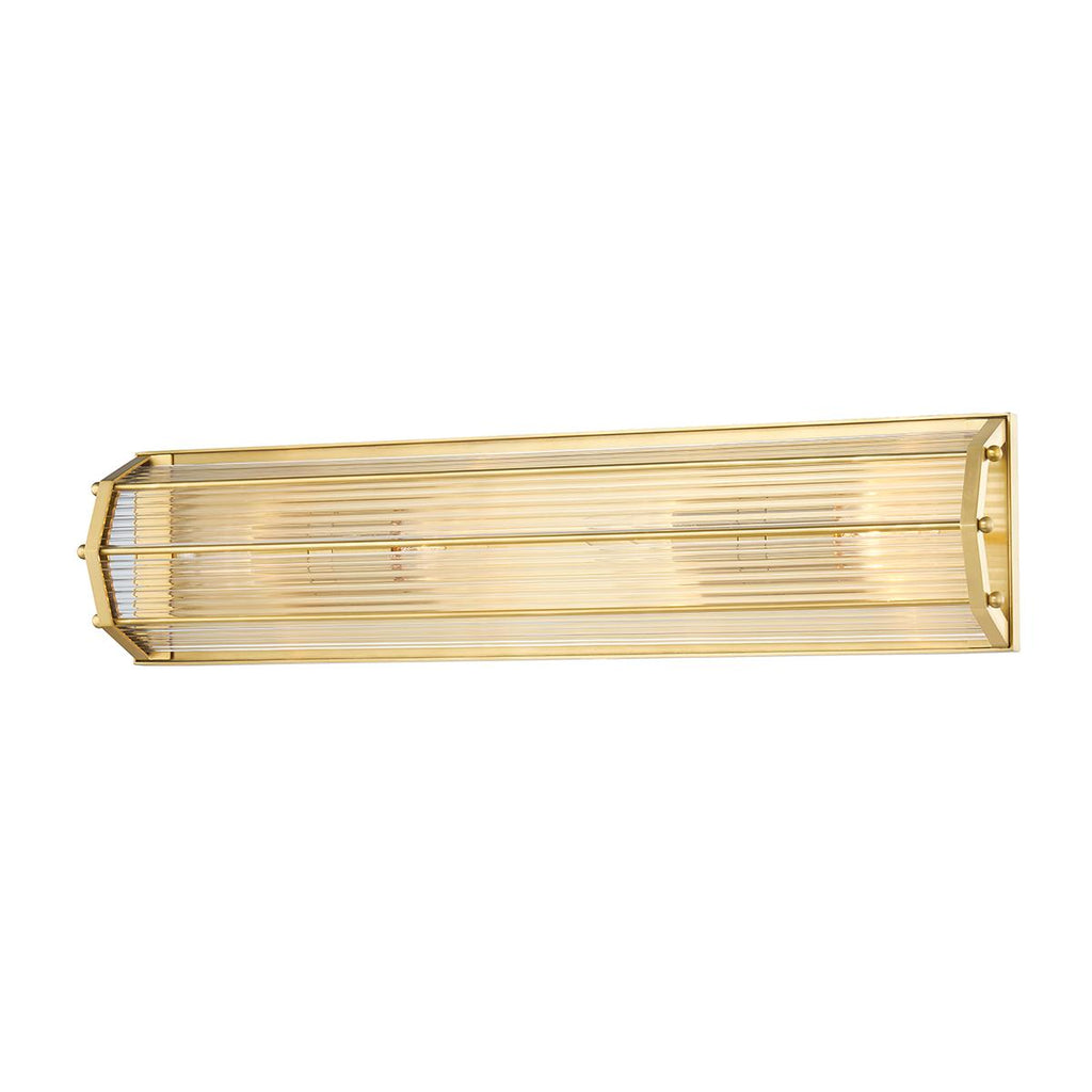 Hudson Valley Lighting Wembley Aged Brass 6.5W x 6.5L x 28.5H Wall Sconce