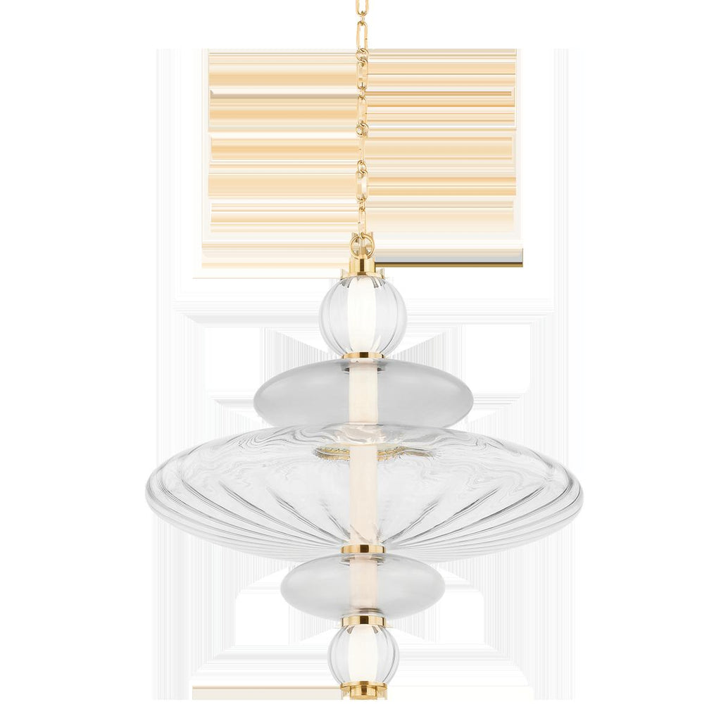 Hudson Valley Lighting WILLIAMS AGED BRASS 24.75W x 24.75L x 27.25H Pendant