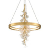 Corbett Lighting Jasmine Gold Leaf 28W X 28L X 38.5H Chandelier