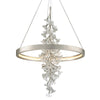 Corbett Lighting Jasmine Silver Leaf 36W X 36L X 50H Chandelier