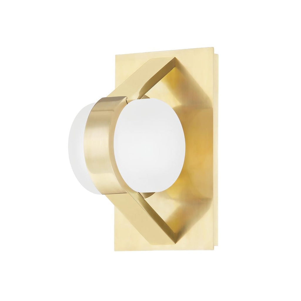 Hudson Valley Lighting Orbit Aged Brass 4.75W x 4.75L x 8H Wall Sconce