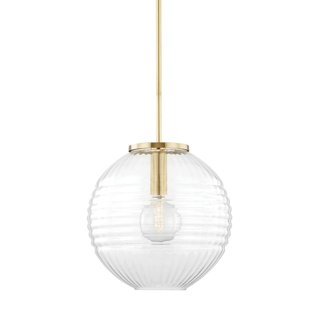 Hudson Valley Lighting Bay Ridge Aged Brass 17W x 17L x 17.5H Pendant