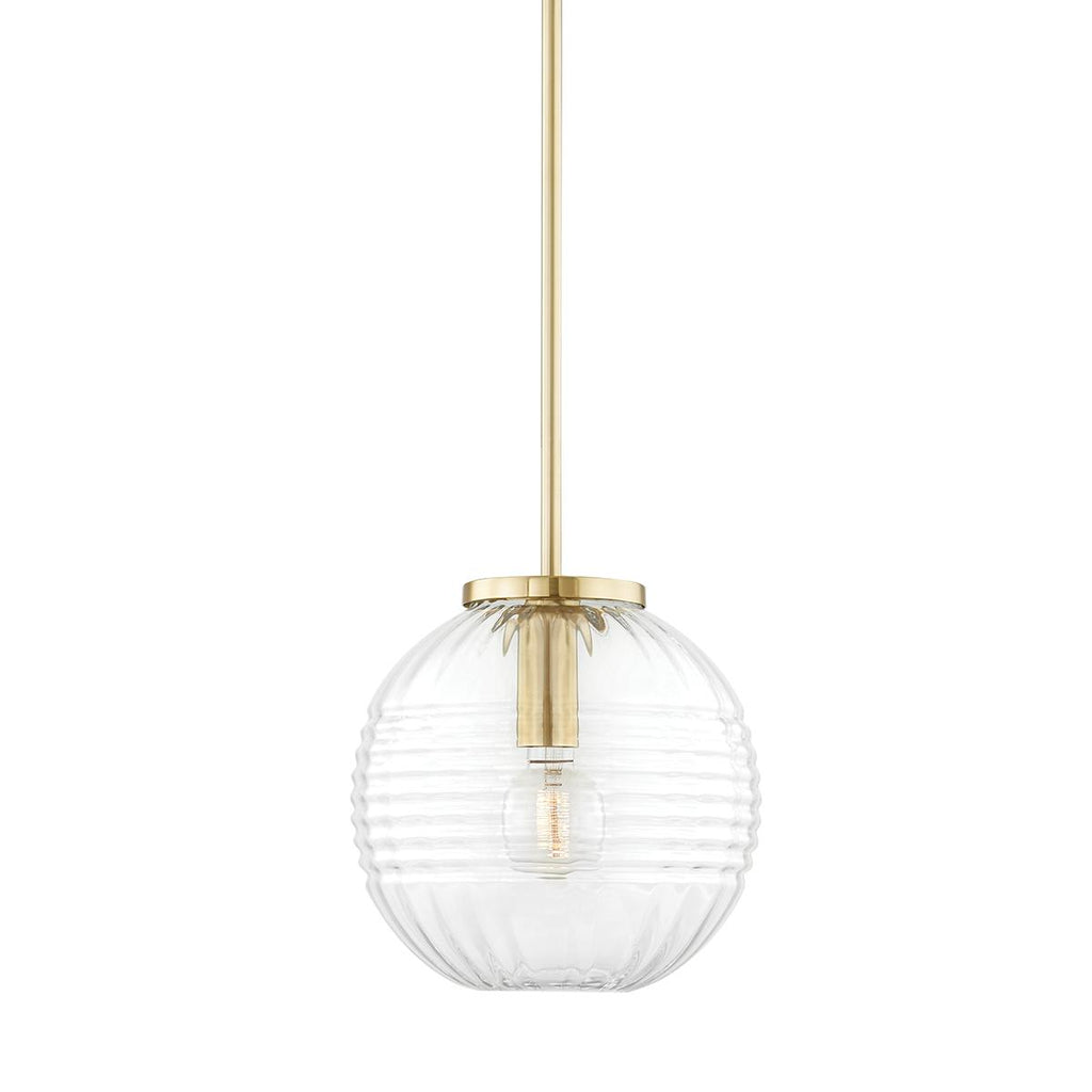 Hudson Valley Lighting Bay Ridge Aged Brass 12W x 12L x 12.5H Pendant