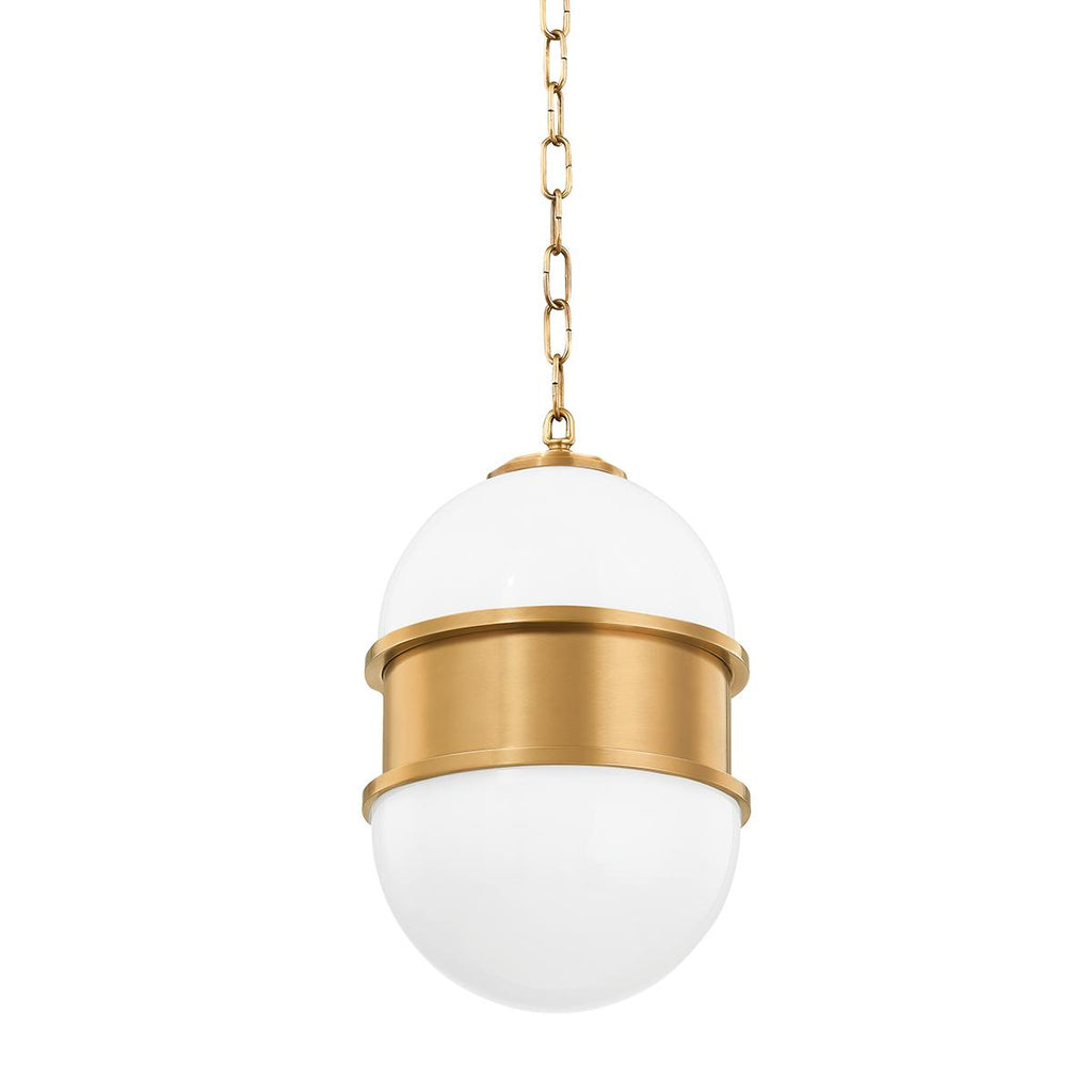 Corbett Lighting Broomley VINTAGE BRASS 10W x 10L x 15H Pendant