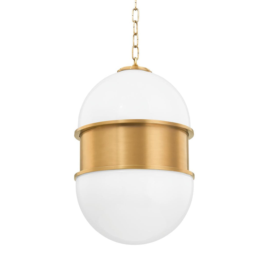 Corbett Lighting Broomley VINTAGE BRASS 14W x 14L x 20H Pendant