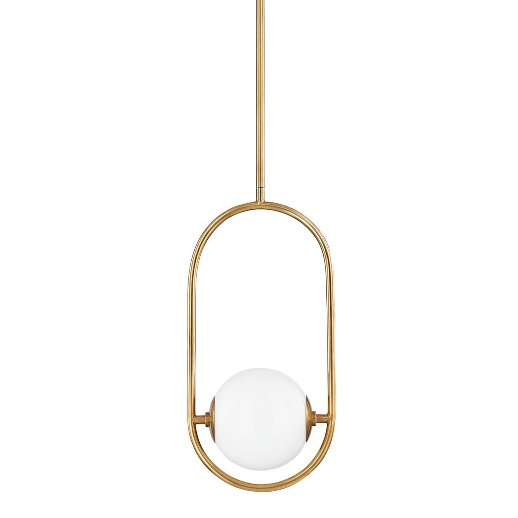 Corbett Lighting Everley Vintage Brass 8.5W x 8.5L x 17.75H Pendant