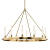 Hudson Valley Lighting Chambers Aged Brass 45W X 45L X 33.75H Chandelier