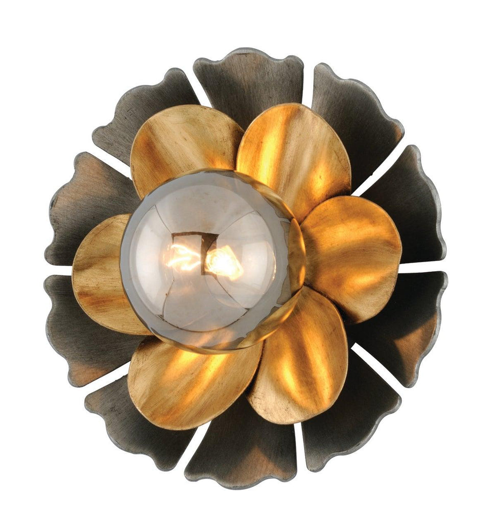 Corbett Lighting Magic Garden BLACK GRAPHITE BRONZE LEAF 8.5W x 8.5L x 8.5H Wall Sconce