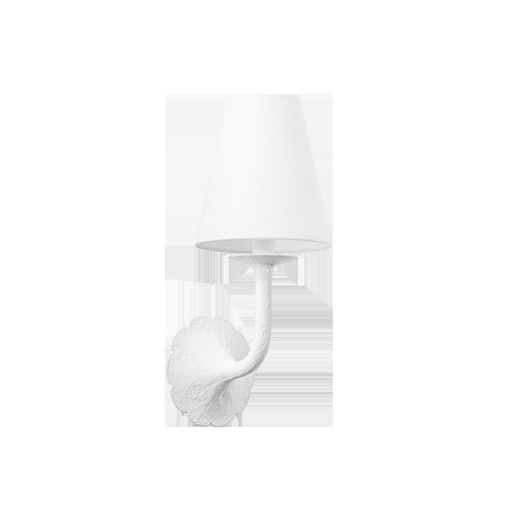 Hudson Valley Lighting WINNIPEG WHITE PLASTER 6.5W x 6.5L x 14.75H Wall Sconce