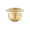 Hudson Valley Lighting Nash Aged Brass 8.5W X 8.5L X 5.5H Semi-Flush Mount