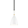 Corbett Lighting Utopia Black Brass Off White Shades 6W X 6L X 12.5H Pendant