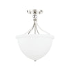 Hudson Valley Lighting Browne Polished Nickel 11.25W X 11.25L X 14.75H Semi-Flush Mount