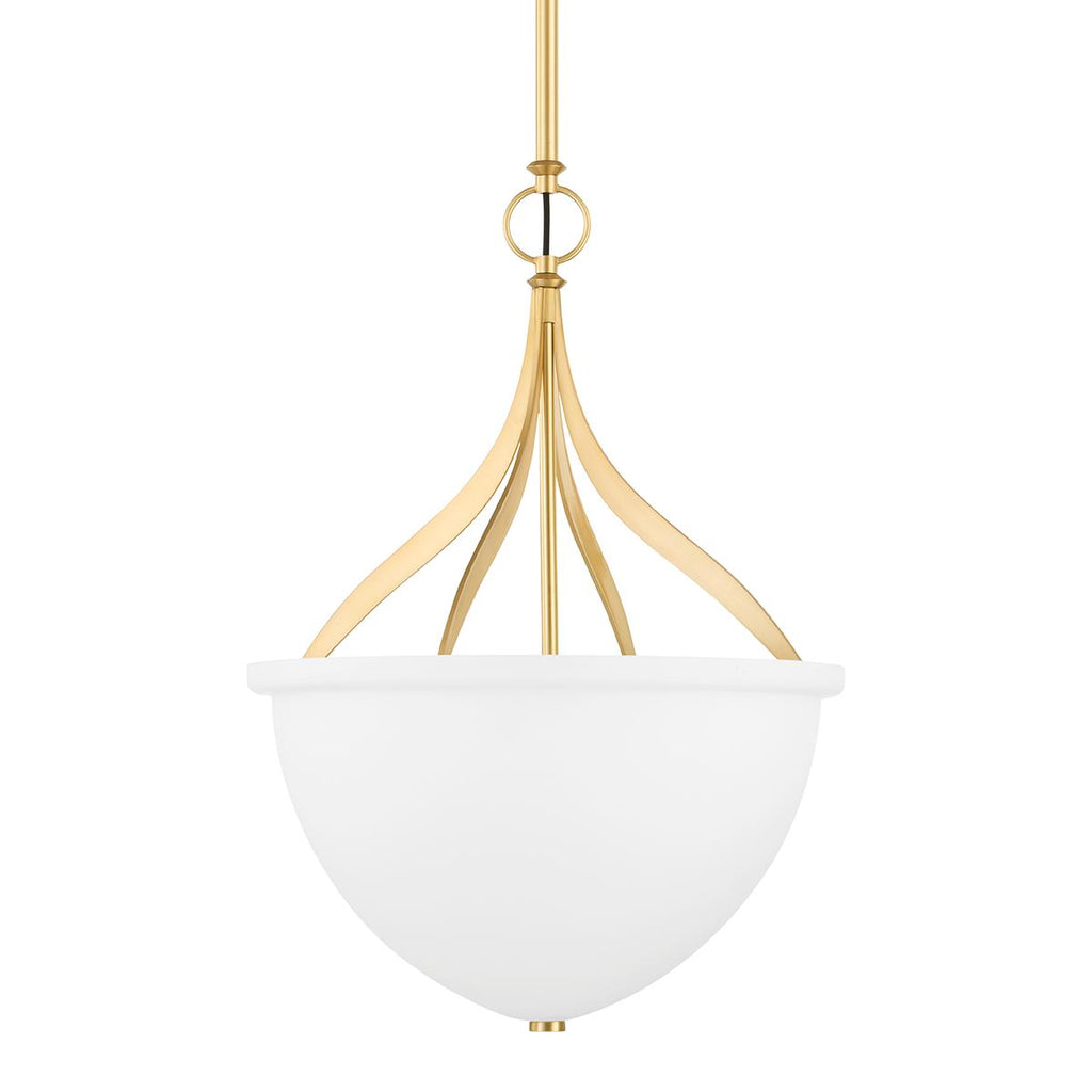 Hudson Valley Lighting Browne Aged Brass 16.5W x 16.5L x 24.25H Pendant