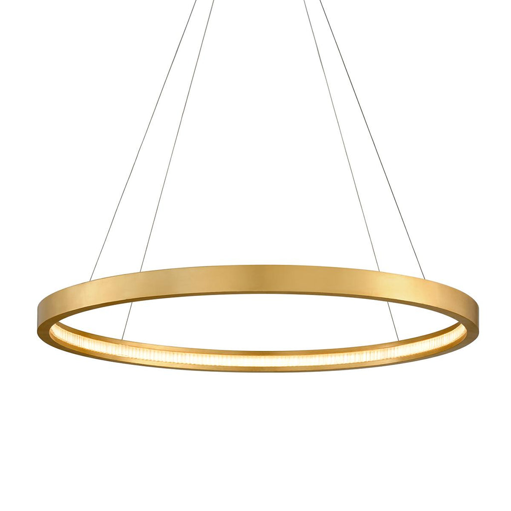 Corbett Lighting Jasmine Gold Leaf 44W x 44L x 2.5H Chandelier