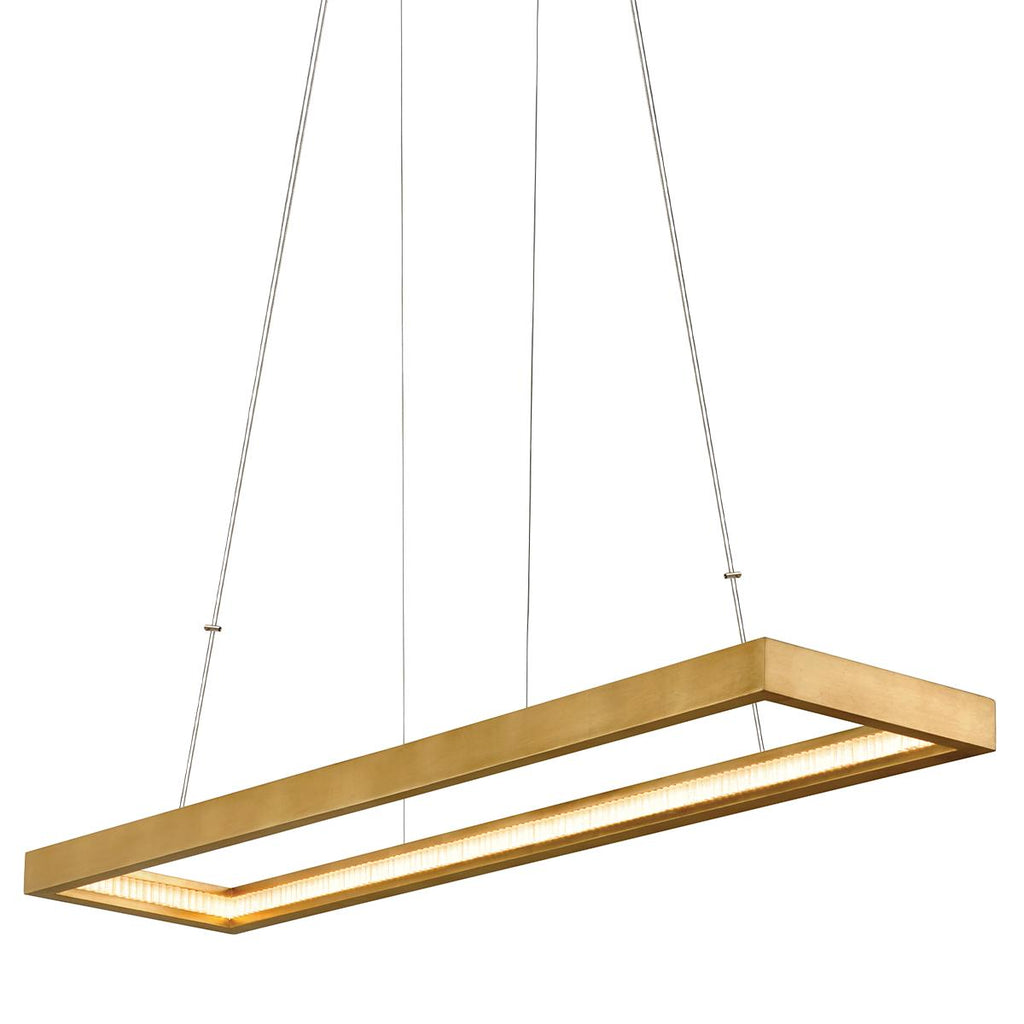 Corbett Lighting Jasmine Gold Leaf 14W x 60L x 2.5H Pendant