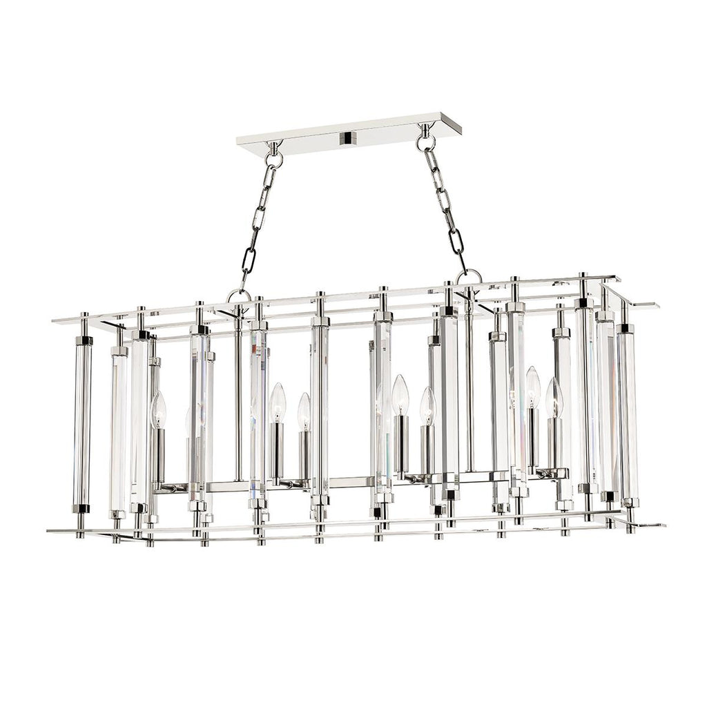 Hudson Valley Lighting Haddon Polished Nickel 12W x 42.25L x 18.5H Pendant