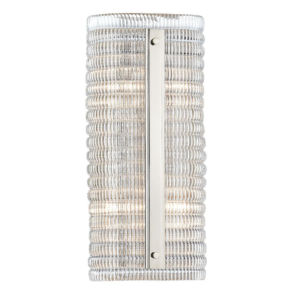 Hudson Valley Lighting Athens Polished Nickel 7W x 7L x 15.75H Wall Sconce