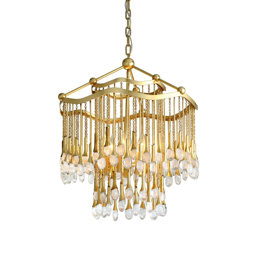 Corbett Lighting Kiara Gold Leaf 23.25W x 23.25L x 23.25H Chandelier