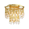 Corbett Lighting Kiara Gold Leaf 15.75W X 15.75L X 15H Semi-Flush Mount