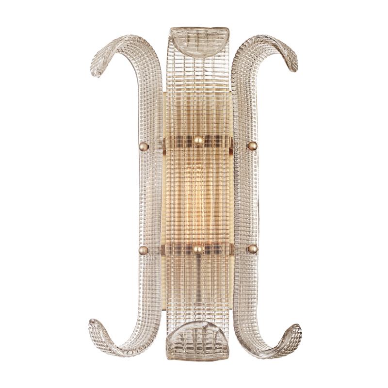 Hudson Valley Lighting Brasher Aged Brass 11W x 11L x 15.75H Wall Sconce