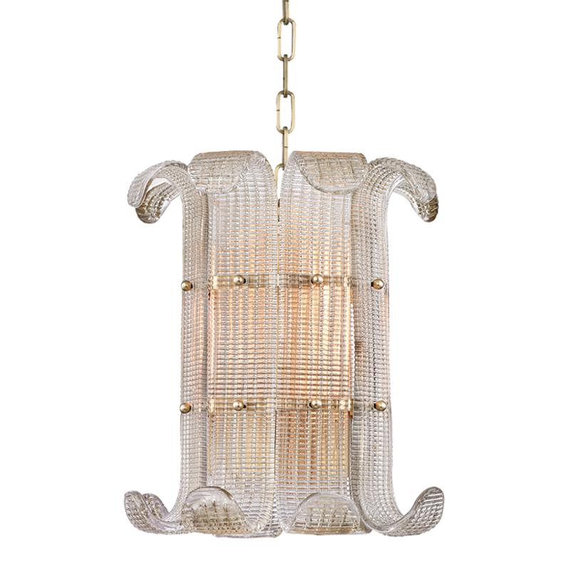 Hudson Valley Lighting Brasher Aged Brass 14.5W x 14.5L x 15.75H Pendant