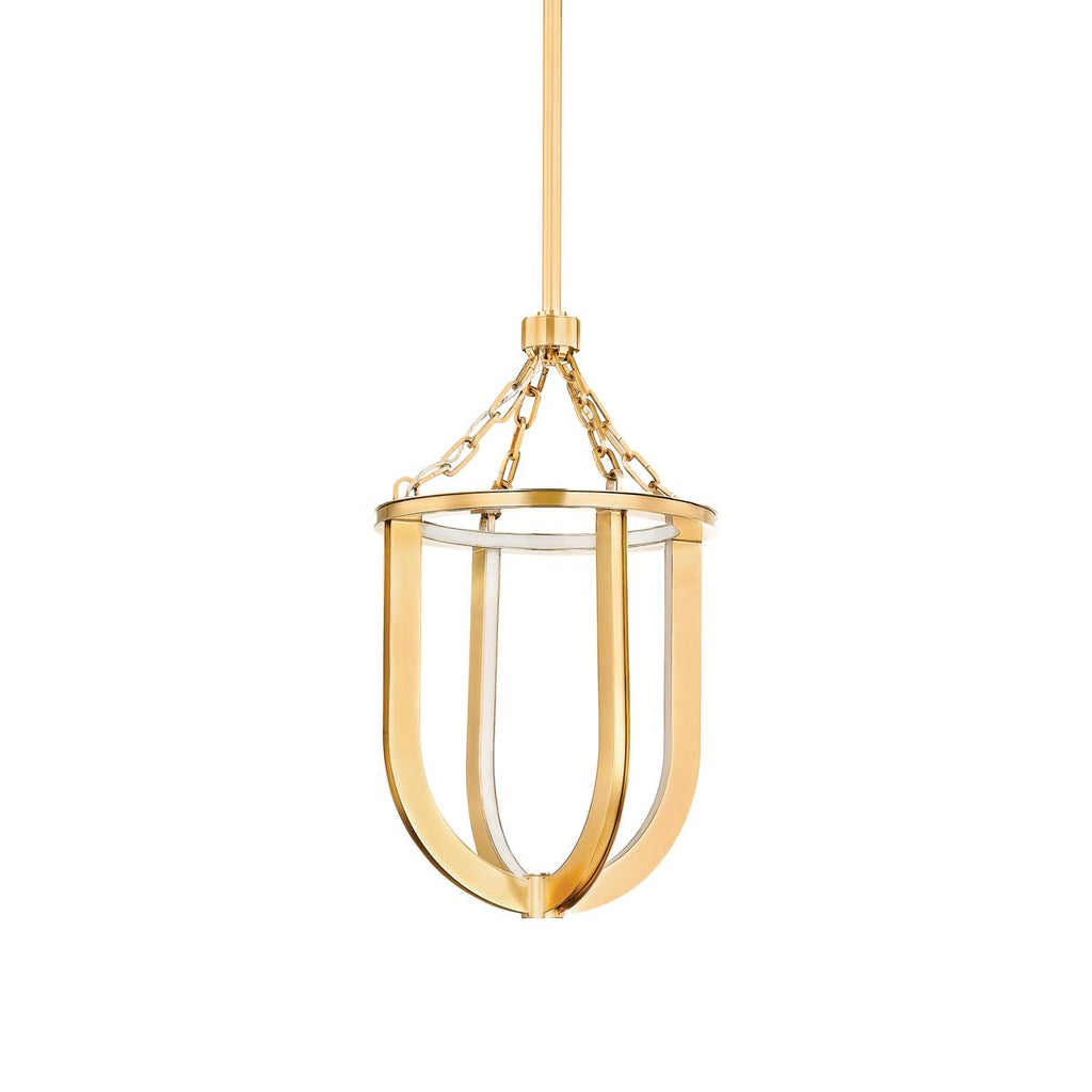 Hudson Valley Lighting TOURNU Aged Brass 11.5W x 11.5L x 20.5H Pendant