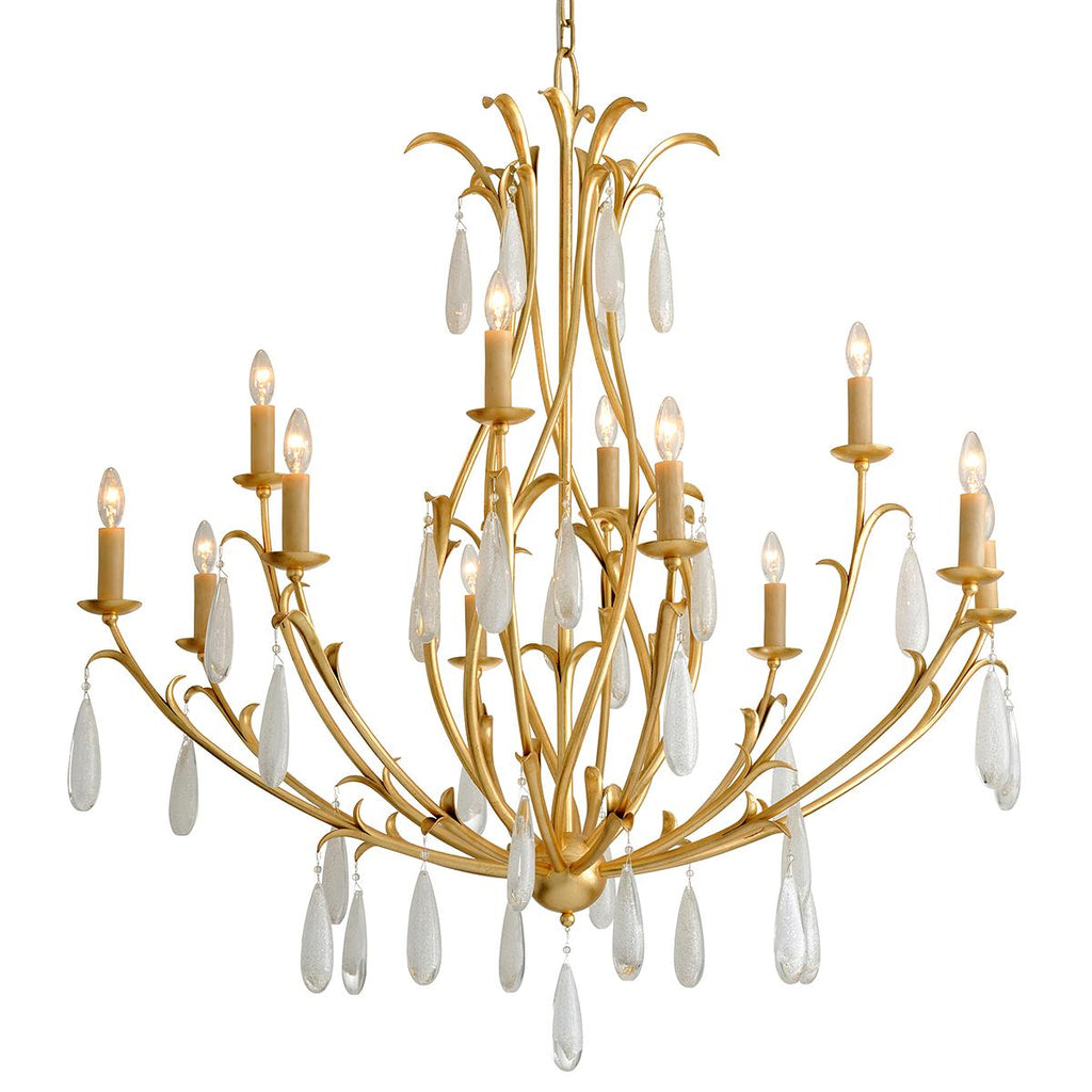 Corbett Lighting Prosecco Gold Leaf 46.25W x 46.25L x 51H Chandelier