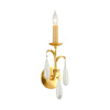 Corbett Lighting Prosecco Gold Leaf 6W X 6L X 18.5H Wall Sconce