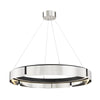 Hudson Valley Lighting Tribeca Burnished Nickel/Black Combo 32.75W X 32.75L X 5H Chandelier