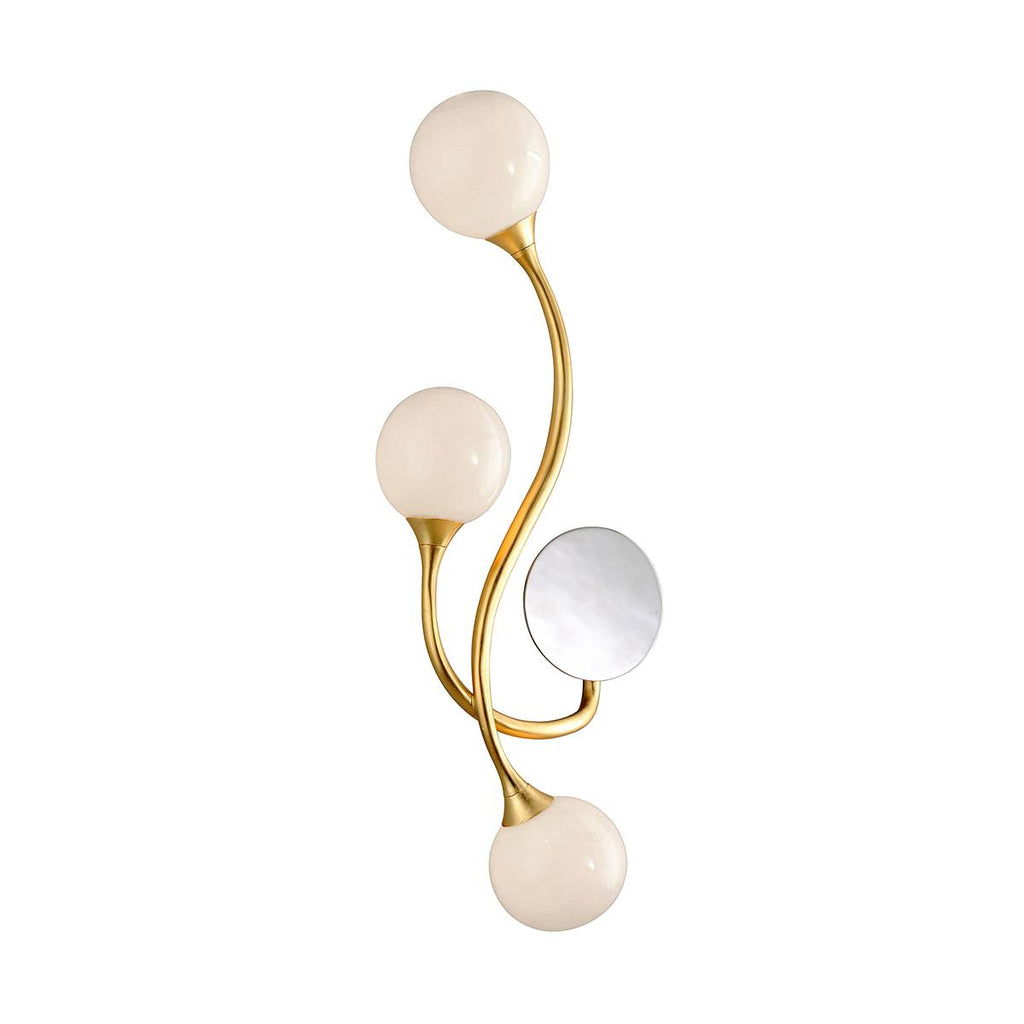 Corbett Lighting Signature Gold Leaf 11.5W x 11.5L x 28.5H Wall Sconce