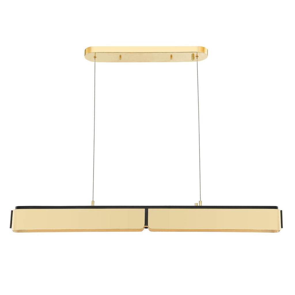 Hudson Valley Lighting Tribeca Aged Brass/black 48.5W x 48.5L x 5H Pendant