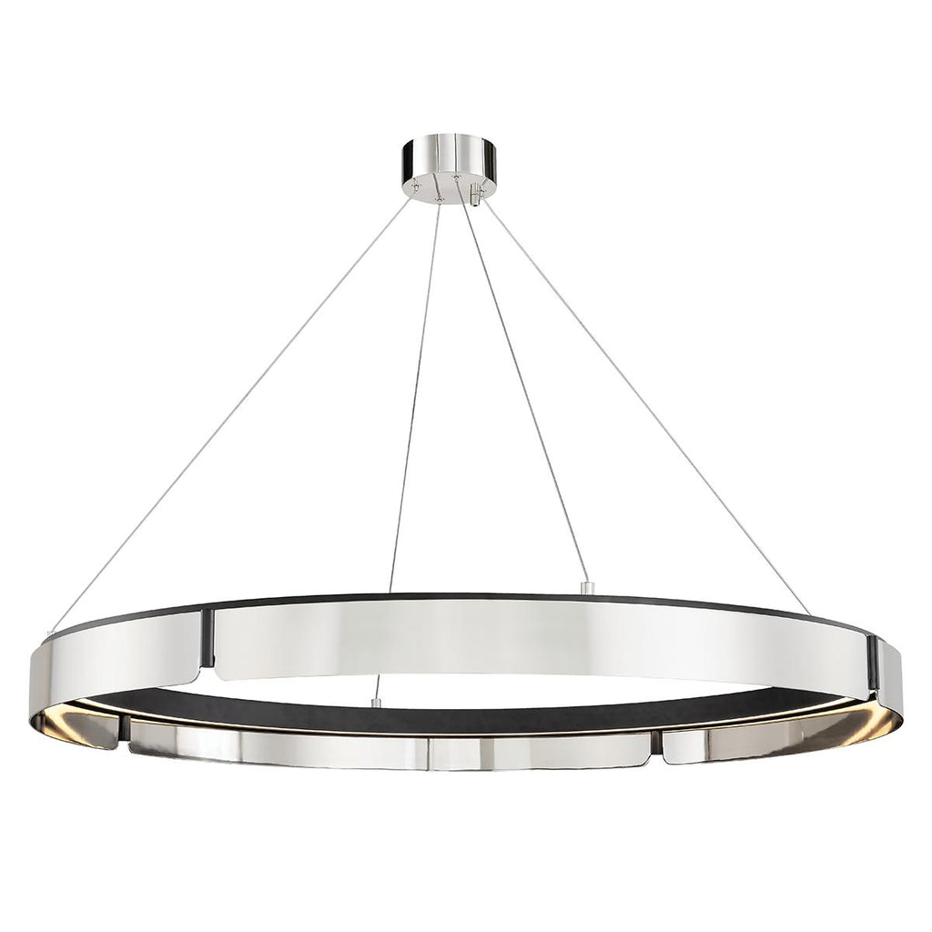 Hudson Valley Lighting Tribeca Burnished Nickel/black Combo 48.75W x 48.75L x 5.25H Chandelier