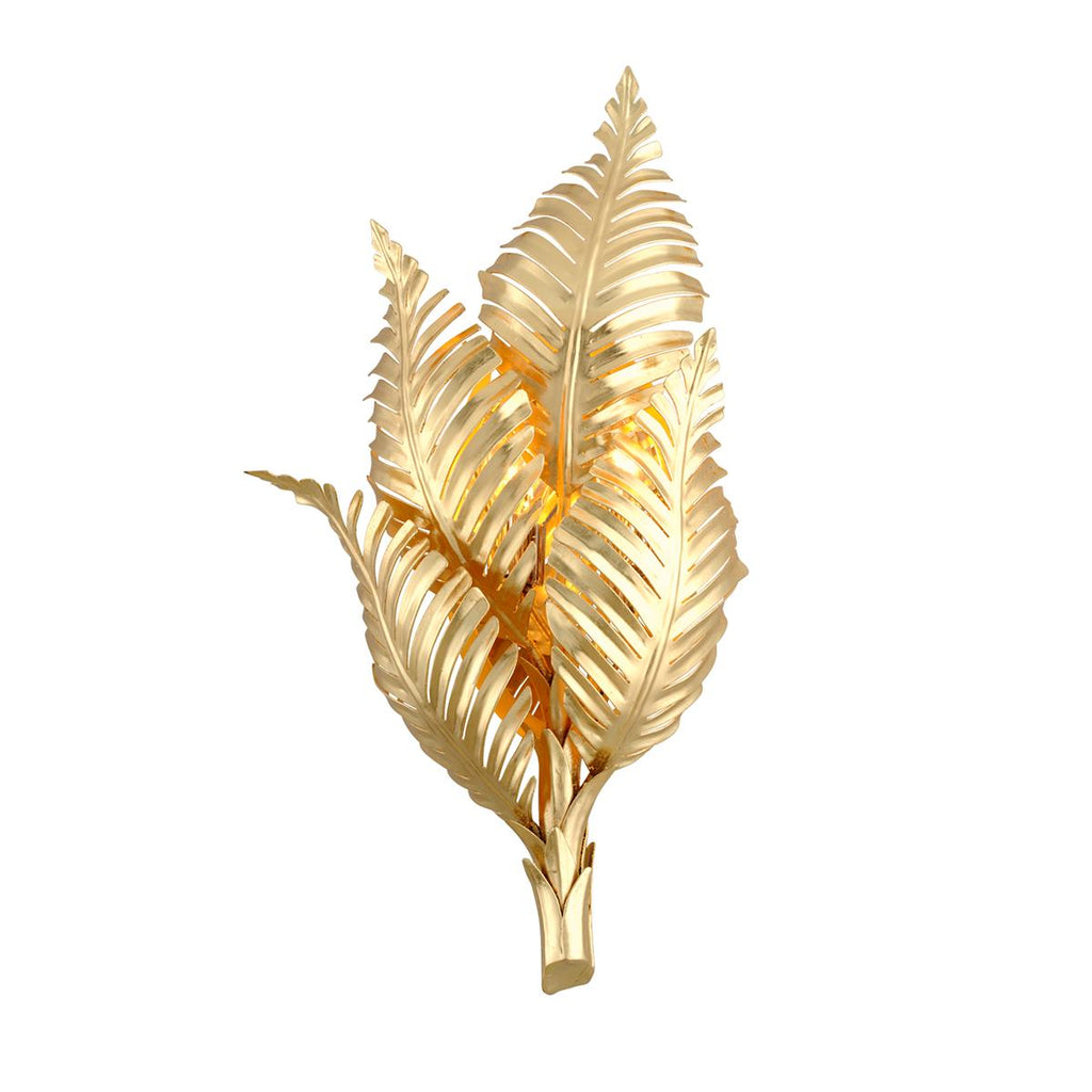 Corbett Lighting Tropicale Gold Leaf 11.5W x 11.5L x 26.5H Wall Sconce