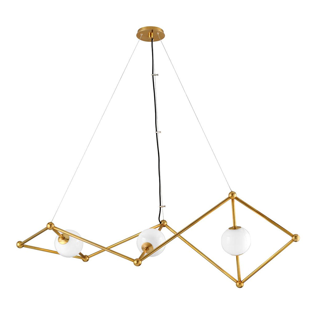 Corbett Lighting Bickley VINTAGE BRASS 20W x 62L x 21H Pendant