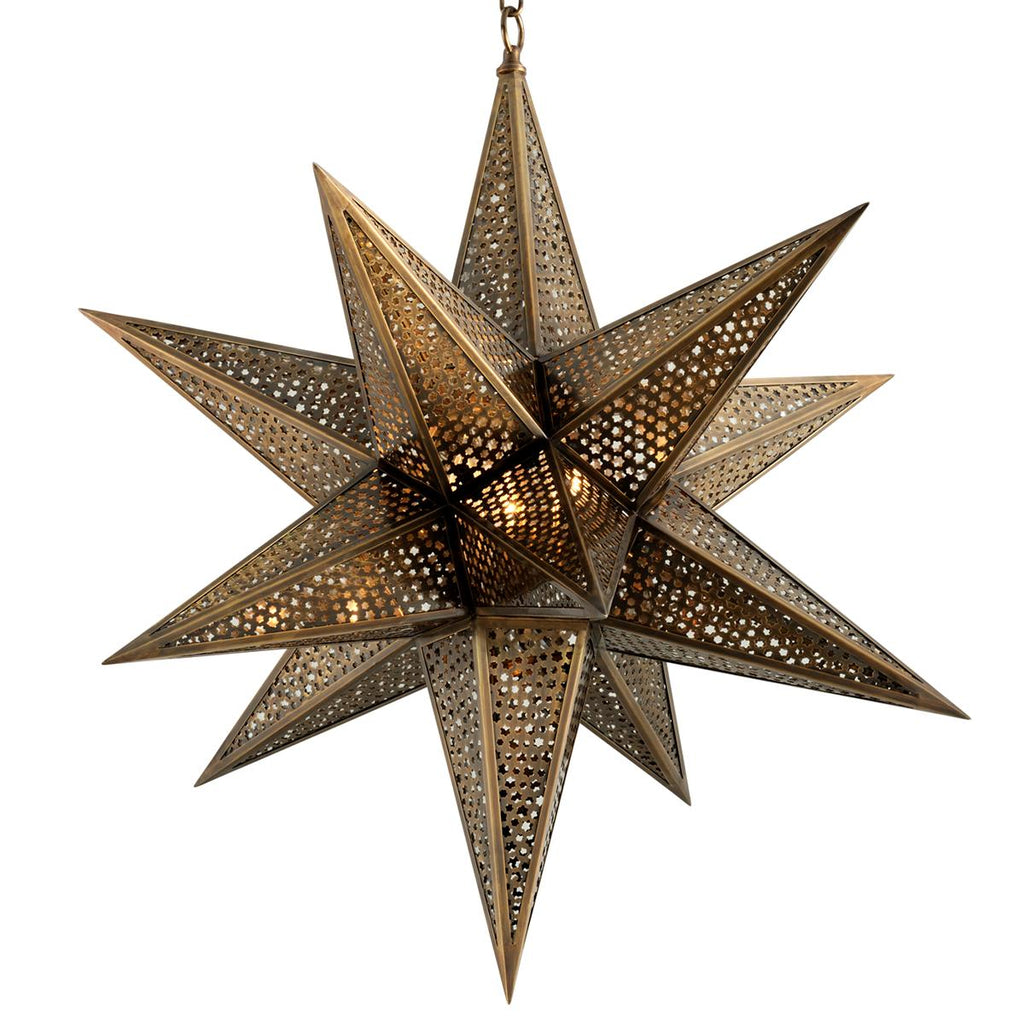 Corbett Lighting Star Of The East OLD WORLD BRASS 30W x 30L x 29H Chandelier