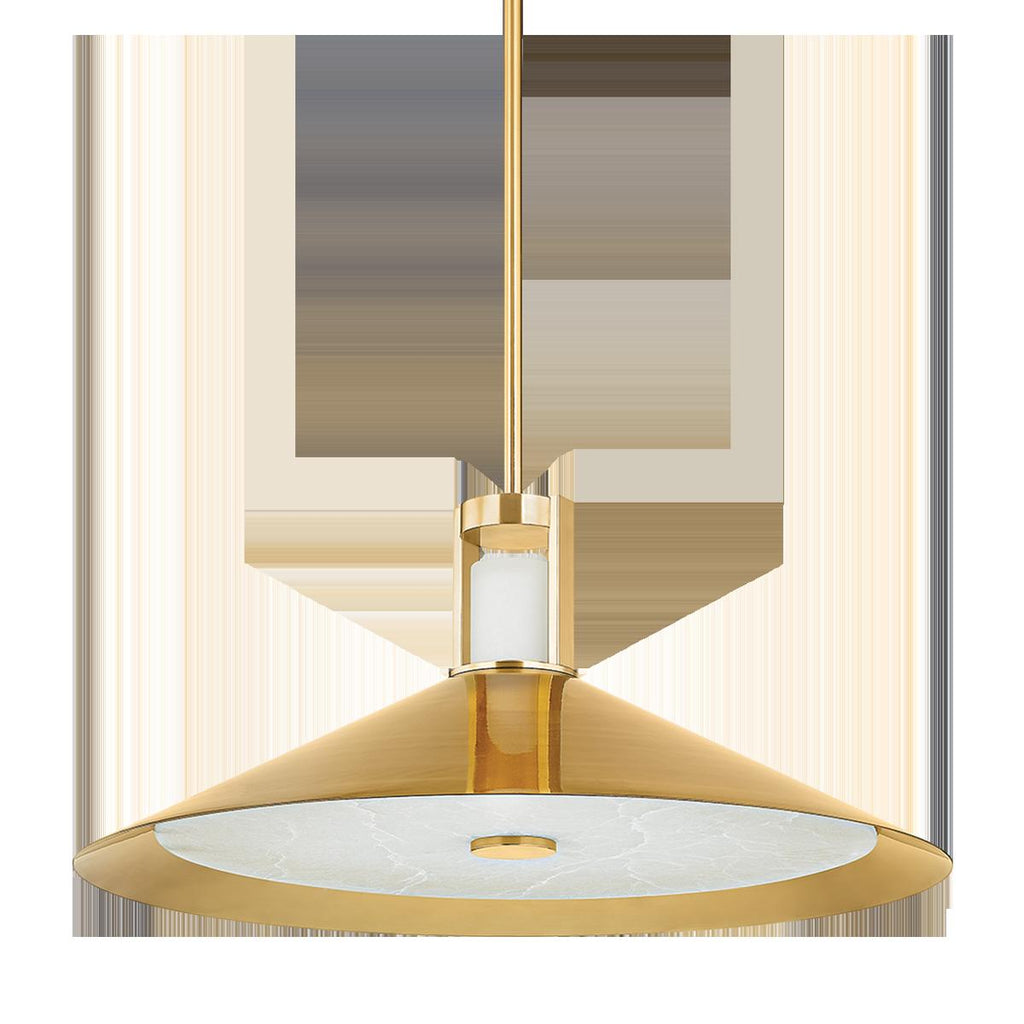 Hudson Valley Lighting CLERMONT AGED BRASS 28W x 28L x 12.5H Pendant