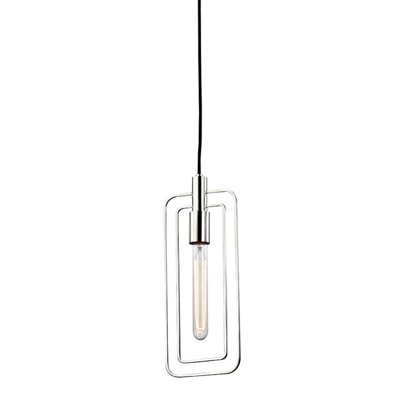 Hudson Valley Lighting Masonville Polished Nickel 6.25W x 6.25L x 15H Pendant