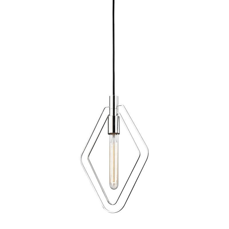 Hudson Valley Lighting Masonville Polished Nickel 9.75W x 9.75L x 15H Pendant