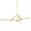 Hudson Valley Lighting Jonas Aged Brass 46W X 46L X 10.25H Chandelier