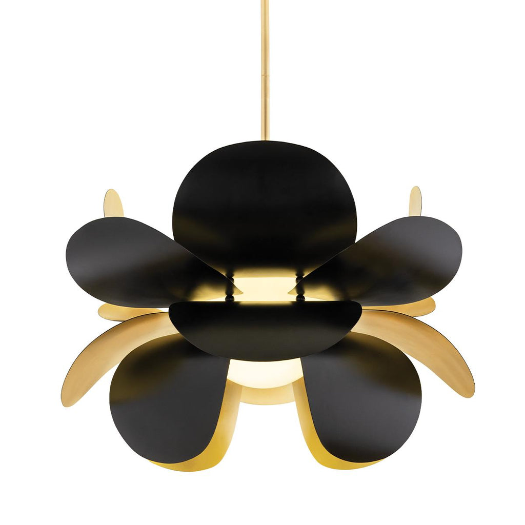 Corbett Lighting Ginger GOLD LEAF/BLACK 46W x 46L x 30H Chandelier