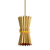 Corbett Lighting Moxy Gold Leaf 8W X 8L X 15.75H Pendant