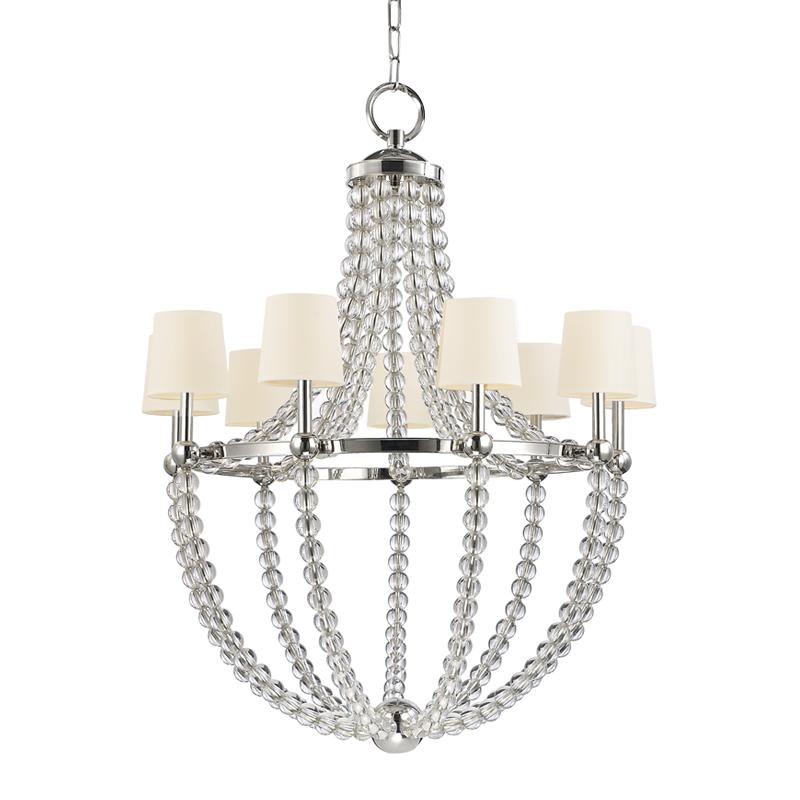 Hudson Valley Lighting Danville Polished Nickel 36.25W x 36.25L x 45.75H Chandelier