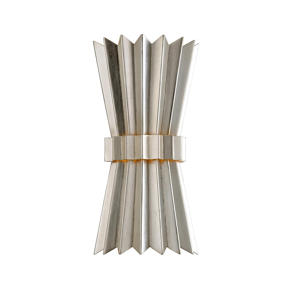 Corbett Lighting Moxy SILVER LEAF 8W x 8L x 15.75H Wall Sconce