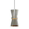 Corbett Lighting Moxy Warm Silver Leaf 7.75W X 7.75L X 15.75H Pendant