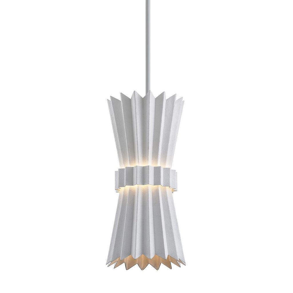 Corbett Lighting Moxy GESSO WHITE 7.75W x 7.75L x 15.75H Pendant