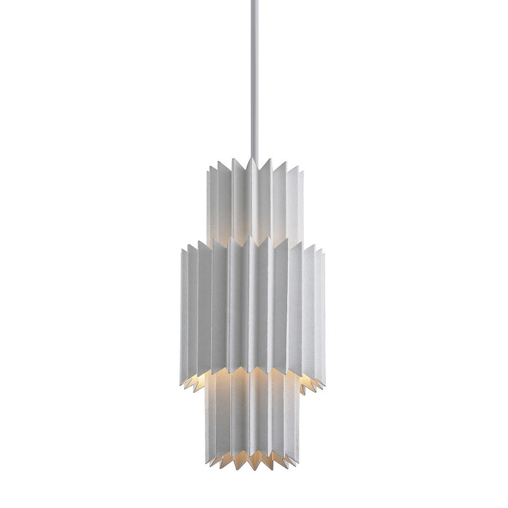 Corbett Lighting Moxy GESSO WHITE 9.5W x 9.5L x 19.75H Pendant