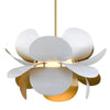 Corbett Lighting Ginger White And Gold Leaf 34.5W X 34.5L X 22.25H Chandelier