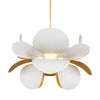 Corbett Lighting Ginger Gold Leaf/White 46W X 46L X 30H Chandelier