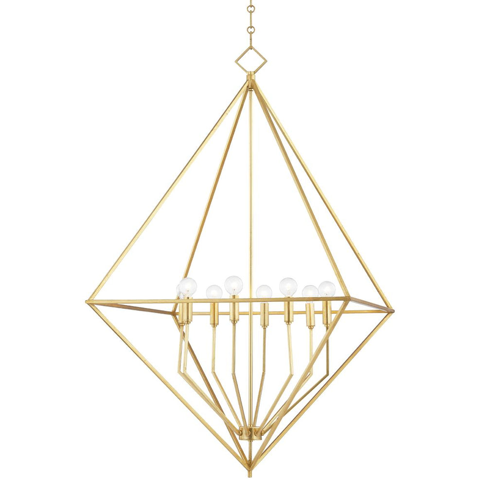 Hudson Valley Lighting Haines Gold Leaf 32W x 32L x 43H Pendant